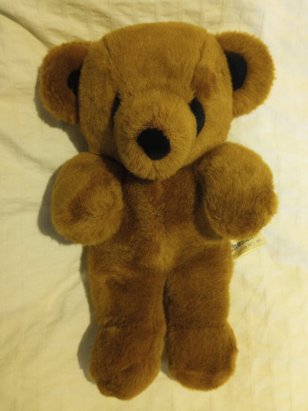 Vtg 1987 Chosun Int'l Inc. 12" Brown Plush Bear